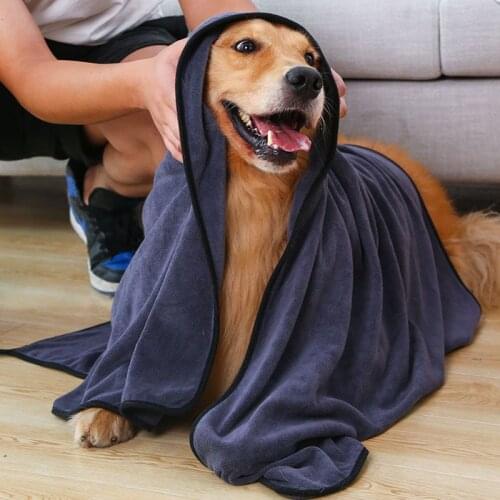 Super Absorbent Pet Bath Towel Microfiber Dog Drying Towel for Small Medium Large Dogs and Cats Dog Accessories Dog Towel