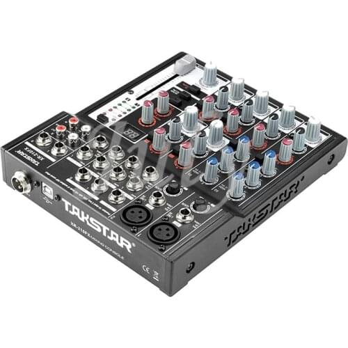 Takstar XR-210FX professional 10-channel DSP all-in-one stage conference network K song mixer, 20Hz-20kKHz (±1dB)