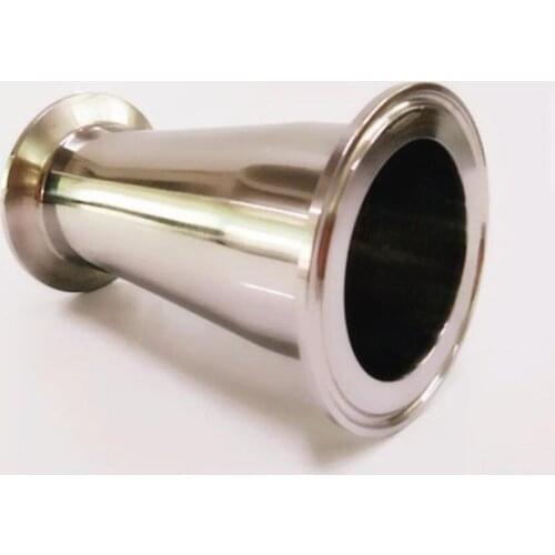 102mm to 76mm Pipe OD 4" to 3" Tri Clamp Reducer SUS 304 Stainless Sanitary Pipe Fitting Homebrew