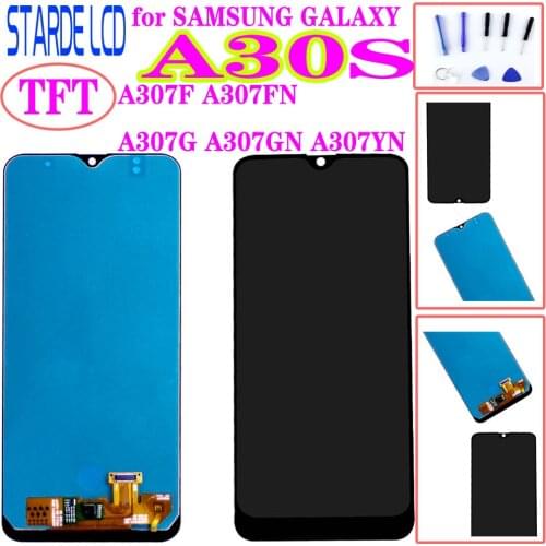 6.4'' LCD Display for SAMSUNG GALAXY A30S A307F A307FN A307G A307GN A307YN Touch Screen Digitizer Assembly Screen Replacement