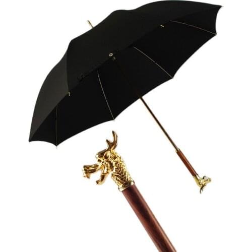 Creative Long Headle Umbrella Animal Head Creative Retro Sun Umbrella Windproof Men Business Parasol Paraguas Men Business SY424