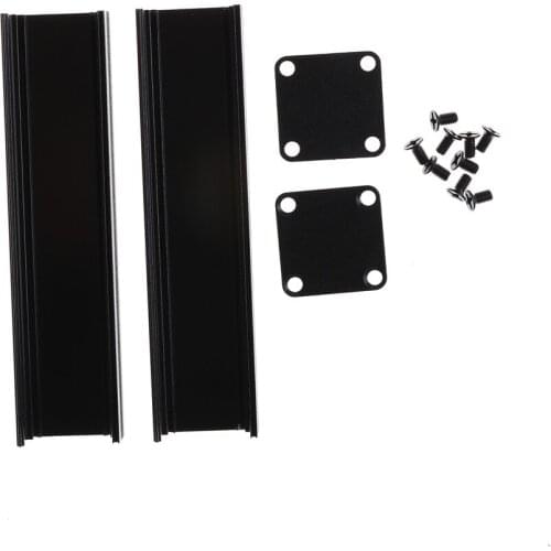 1Set 100x25x25mm Black Extruded Aluminum Case Enclosure Electronic Project Case for PCB Extruded Aluminum Box Accessories