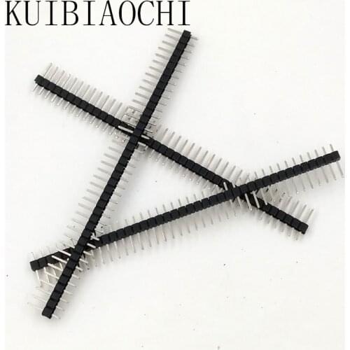 10pcs/LOT 2.54MM 40 Pin 1x40 Single Row Male 2.54mm Breakable Pin Header Connector Strip