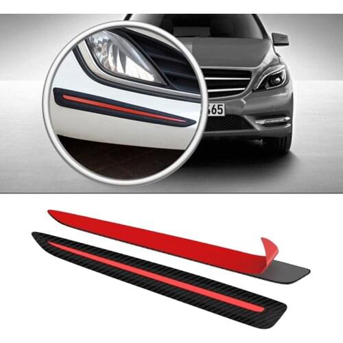 2pcs Car Bumper Protector Guard Auto Corner Front Rear Anti-collision Protective Styling Moulding Trim Sticker