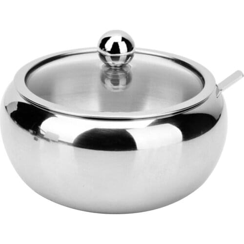 460/560ml Spice Jars Stainless Steel Seasoning Box Condiment Container