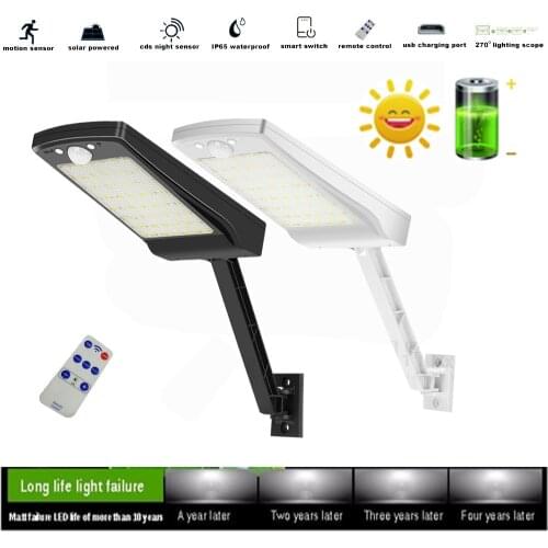 56 LED solar lamps for outside patio 3 Modes remote control Garden Light Security Pool Door Solar Lightg spotlight flood