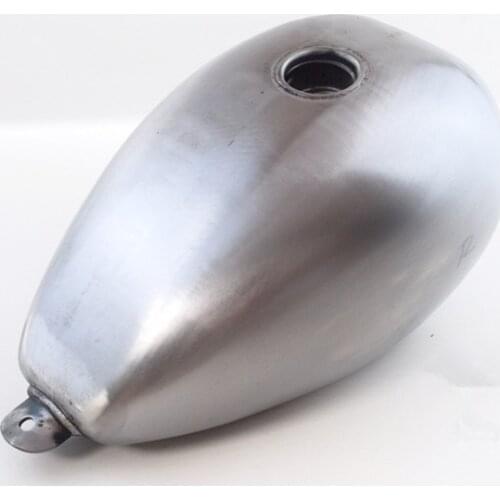 7L Zero Shap Motorcycle Fuel Tanks Egg Shape Water Drop Bare Steel Vintage Motorbike Gas Petrol Tank