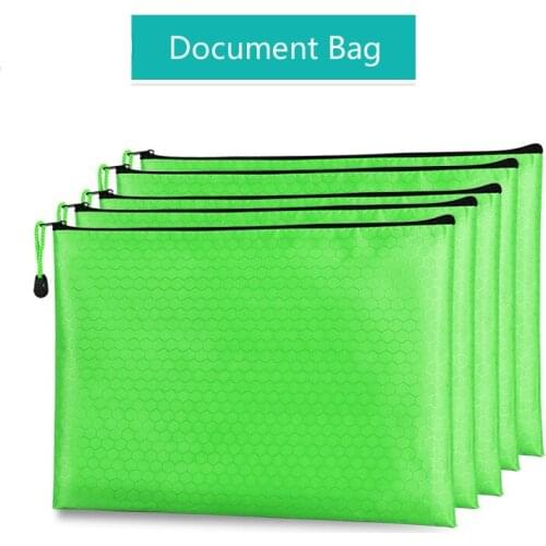 A4 File Folder B4 Thick Archivador Waterproof Colorful A3 Document Bag Student Paper Storage Bag Stationery Office Organizer