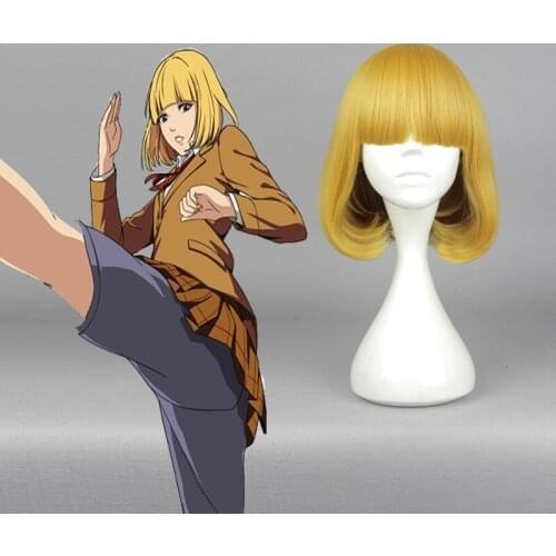 Anime Prison School Cosplay Wig Hana Midorikawa Cosplay Wigs Heat Resistant Synthetic Halloween Carnival Kangoku Gakuen Wig