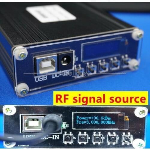 OLED digital ADF4351 35M-4.4GHZ Signal generator frequency RF signal source for Ham Radio amplifier