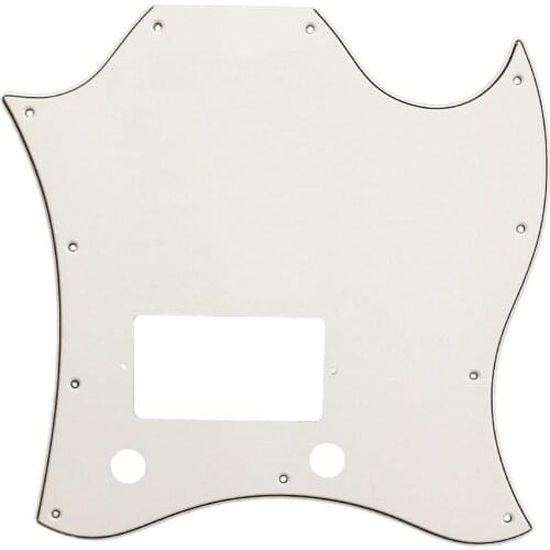 Pleroo Guitar Parts - For Gib Standard SG Full Face Guitar Pickguard Route Bridge PAF Humbuckers Scratch Plate