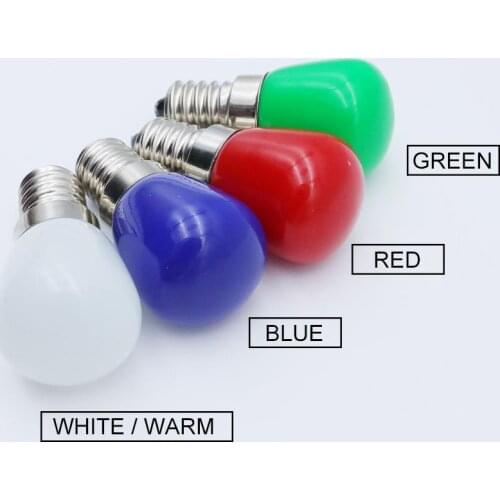 E14 Small Screw Refrigerator Lamp 3W 220V LED Color Decorative Mini Bulbs Cool White / Red / Green / Warm