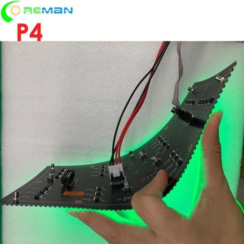Hot selling led display module flexible soft p4 , new design front access magnetic flexible led sign module p2 p3 p4 p5