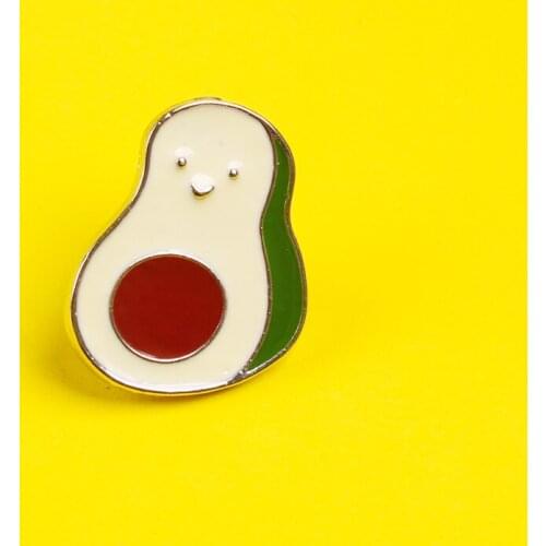 Cute Fruit Brooches Avocado Enamel Pins On Clothes Accessories Anime Icons Metal Badges On Pins For Jeans Jacket Jewelry Gifts