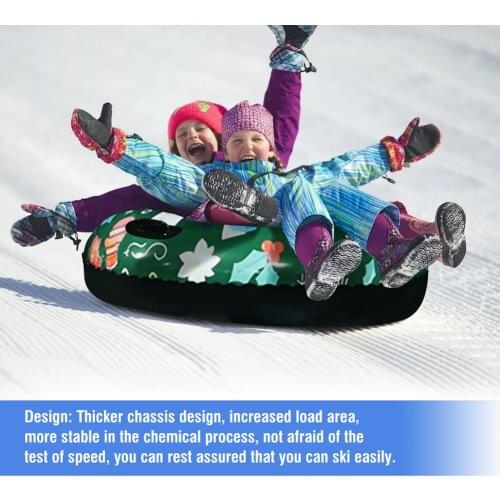 Inflatable Ski Laps Children Adult Ski Laps Tubing Ski Thickening Floating Sled Skiing Snow Tubing Winter