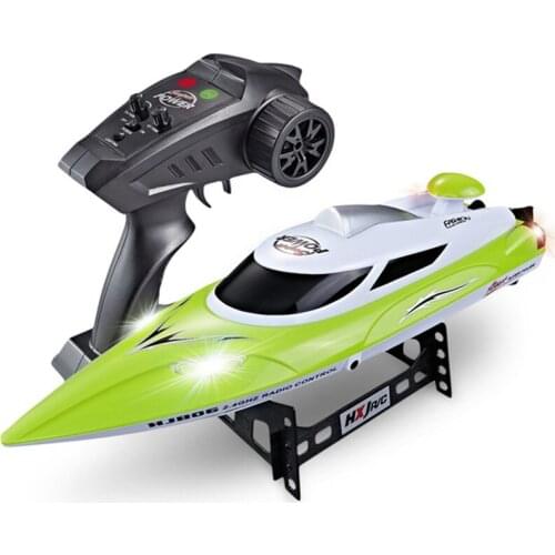 New HJ806B Electric RC Boat 35KM/H High Speed Radio Remote Controlled Speedboat Racing Ship Steerable Boats Adult RC Toy