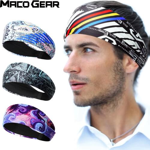 Sweatband Moisture-Wicking Men Women Sports Elastic Headband Yoga Cycling Volleyball Fitness Gym Running Basketball Hairband