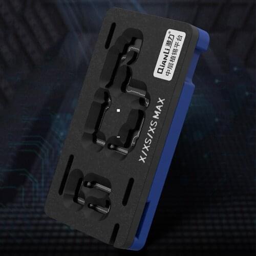 QianLi 3D BGA Reballing Stencil Platform for iPhone X XS XSMAX 11 Pro Max Motherboard Middle Layer Plant Tin Plate Soldering Net