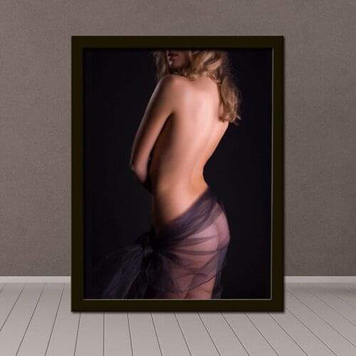 Modern Sexy and Slim Lady Figure Contour Framed Painting Picture Home Female Wall Art Decor Craftworks Present Embellishment