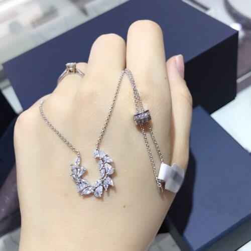 UMGODLY Luxury Brand Wheat Ears Necklace Ajustable Choker Olive Branch Pendant for Women Fashion Jewelry