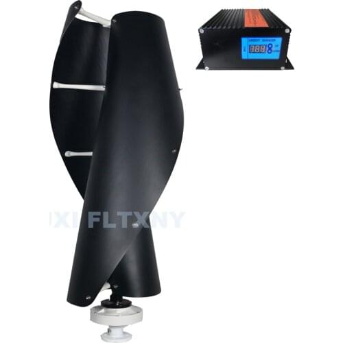 WIND Generator Vertical axis meglev generator Black e 600W24V with mppt controller for home electricity Transport from Poland