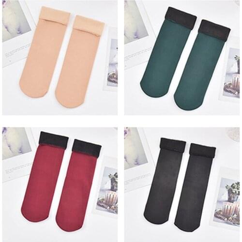 Winter Warmer Women Thicken Thermal Wool Cashmere Snow Socks Seamless Velvet Boots Floor Sleeping Socks for Mens Cute Socks