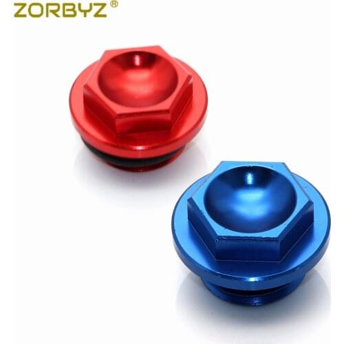 ZORBYZ Red/Blue Motorcycle Oil Filler Cap Plug For Yamaha YZ 80 85 125 250 WR250F WR450F YF450F YZ250F WR250R/X YFZ450