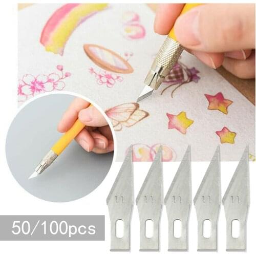 11# Blades For X-Acto Exacto Tool SK5 Graver Style Tool Craft Cutter Engraving Craft Blades Mobile Phone DIY Repair Hand Tools
