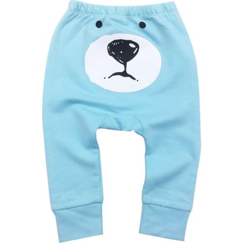 2021Baby Fashion Model Babe Pants Cartoon Animal Printing Baby Trousers Kid Wear Baby Pants