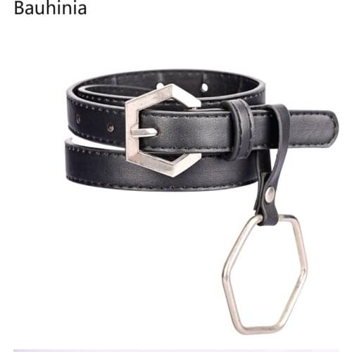 2021New103*2.1cm Ladies Exquisite Ring Jeans Belt Durable Pin Buckle Belt Fashion Simple Dress Thin Belt