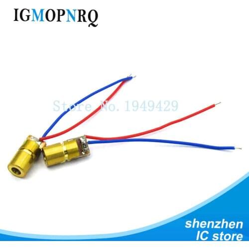 5pcs 650nm 6mm 3V 5V 5mW Adjustable Laser Dot Diode Module Red Copper Head