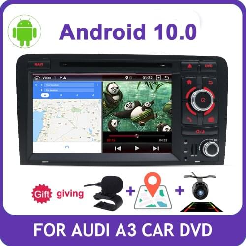 Bosion 7 inch HD 2 Din Android 10 Quad Core Car Radio Stereo DVD Player Multimedia Navigation GPS For Audi A3 8P 2003-2011 BT