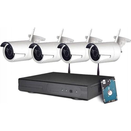 Security Camera System Wireless 4CH / 8CH Network Video Recorder Set NVR 4 Channel System CCTV Camera 2MP Wifi NVR Kit 1080P