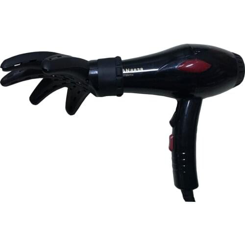 Hand Shape Design Salon Hair Styling Blowing Cover Black Plastic Hair Drying Diffuser Hairdressing Salon Styling AccessoryTools