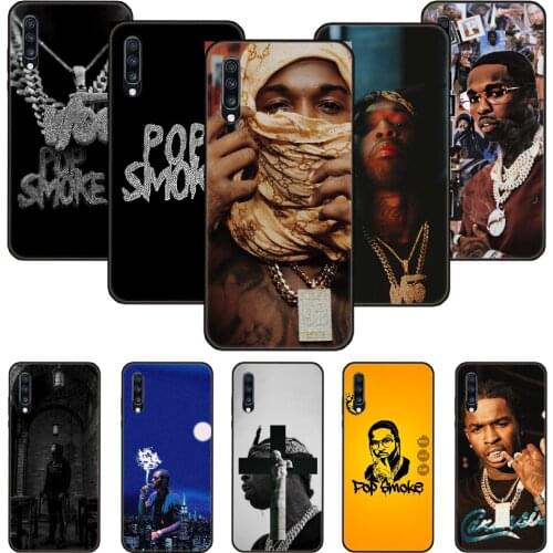 Phone Case For Samsung Galaxy A 50 51 71 70 7 5 10 20 30 40 41 21 S E Black Cover Coque 3D Etui Fashion Pop Smoke Rapper