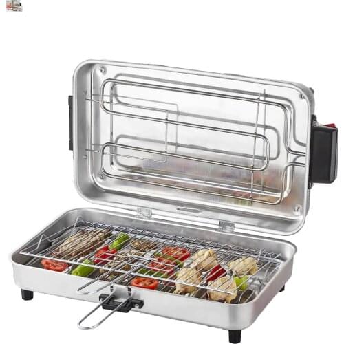 Taner Lux Electric Grill, 4 Size Light Barbeque, No Smell No Smoke Aluminium Meat chicken easy clean fast kitchen chefs