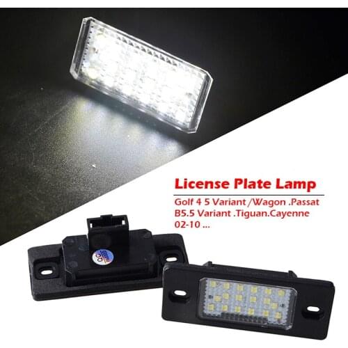 Rear License Plate Light Lamp Assembly Car Accessories Fit For VW Golf 4 5 Variant Wagon Touareg Bora Passat B5.5 Variant