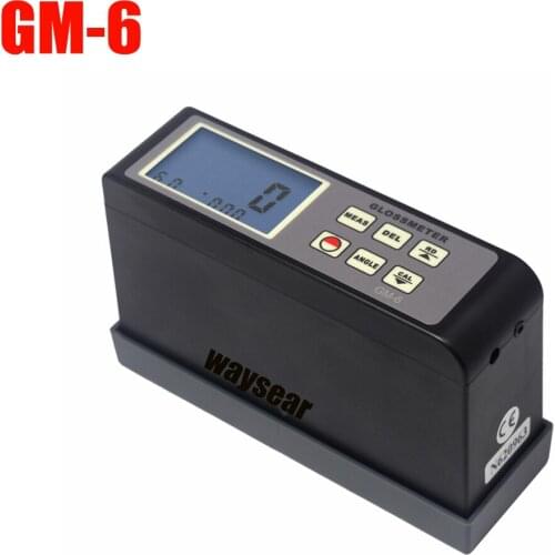 GM-6 Gloss Meter range 0.1-200Gu 60 angle gloss meter Portable Digital Glossmeter with blue backlight