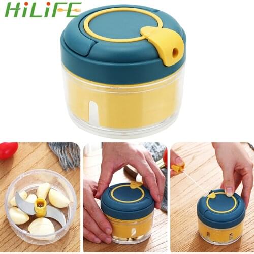 HILIFE Kitchen Gadgets Multifunctional Manual Garlic Crusher For Fruit Vegetable Cooking Tools Ginger Chopper Garlic Press