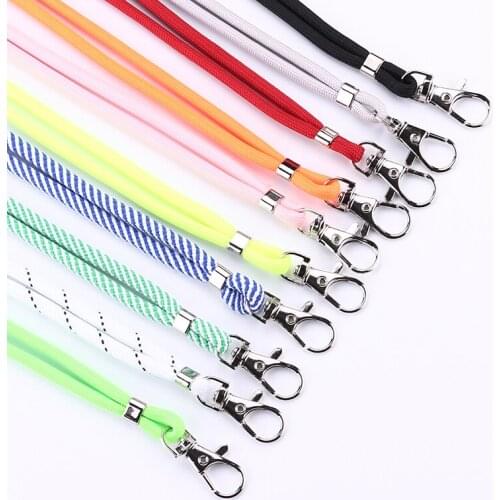 Beautiful Color Lanyard Hang Rop Rope Mobile Phone Neck Strap Lanyard for ID Card key chain USB badge holder