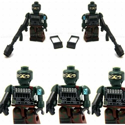 Lot of 5pcs Kreon GI Joe Cobra Beach Head RANGER Trooper Mini Figure Building Toys