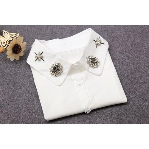 2015 latest shirt cotton bust fake collar lace chiffon saving Spring woman theatrical style accessaries jewelry women decorative
