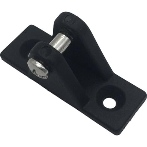 Durable Nylon Deck Hinge Mount Bimini Top Marine Hardware, Black