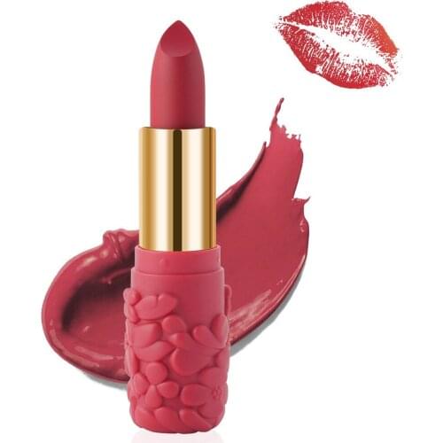 Romantic Beauty 6 colors Matte Non-stick cup Velvet Lipstick,Long Lasting Waterproof Easy to Color FOR Women Make up Cosmetic