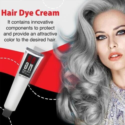 100ml Gray Hair Dye Cream Nature Permanent Light Grey Hair Beauty Dye Punk Style Cream Silver Unisex Color Hair Tool X0X0