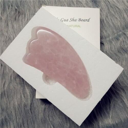 Natural Jade Gua Sha Scraper Board Massage Rose Quartz Jade Guasha Stone For Face Neck Skin Lifting Wrinkle Remover Beauty Care