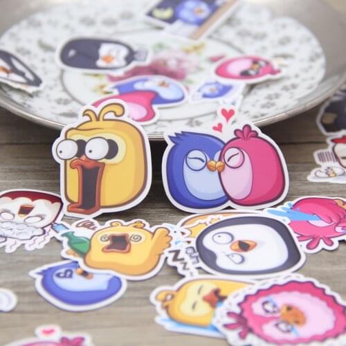 Funny Cute Chicken Hen Birds Cartoon Animals DIY Scrapbooking Sticker Pack for Kids Children Student Gift Custom Decoration