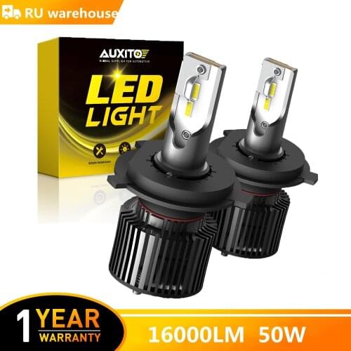 AUXITO H4 Bulb H7 LED Lamp H11 H8 H1 HB3 HB4 Car Headlight 16000LM 6000K Turbo Headlamp For Honda Civic CRV City Vezel Accord