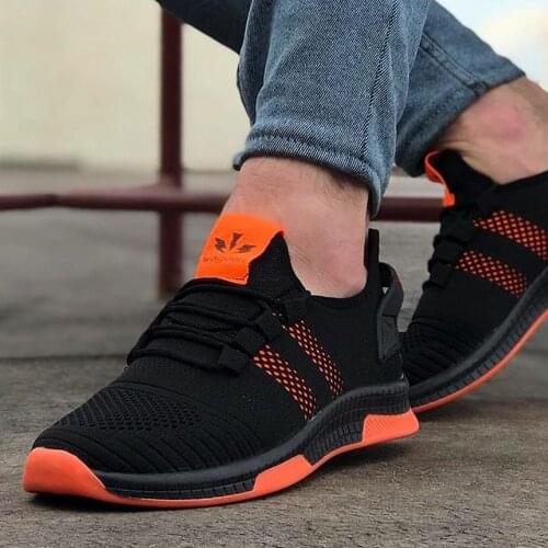 Wagoon WG101 Siyah Turuncu Erkek Spor Ayakkabı Şık Tasarım Türk Malı Özenle Üretildi Yeni Sezon Uygun Fiyat Hızlı Kargo