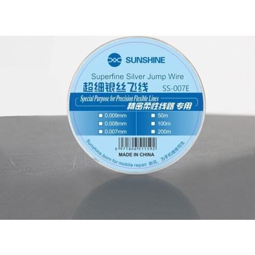 WOZNIAK SS-007E Ultrafine Silver Fingerprint Flying Line 0.007m x 200m Maintenance Flight Line of Main Board Fingerprint